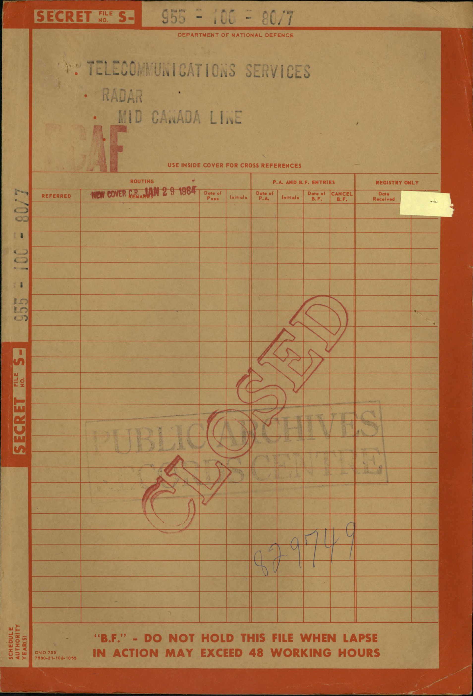 Mid-Canada Line ASR-3 Radar Removals - first page