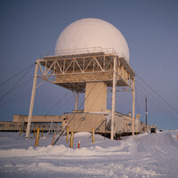 U.S. Air Force Long Range Radar site at Point Barrow Long Range Radar Site, Utqiagvik, Alaska, Feb. 10, 2025.